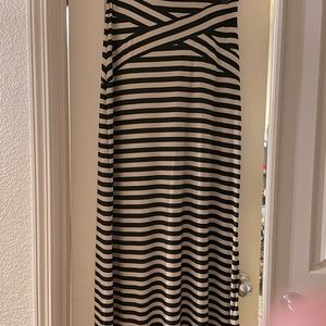 Stripe Maxi skirt
